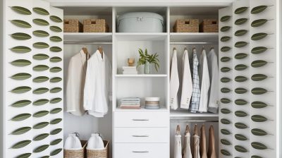 Astuce de rangement : le laurier sur une épingle pour un placard impeccable